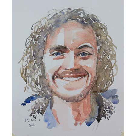 Aquarelschets van foto 2018